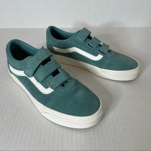 Vans Teal Velcro Sneakers